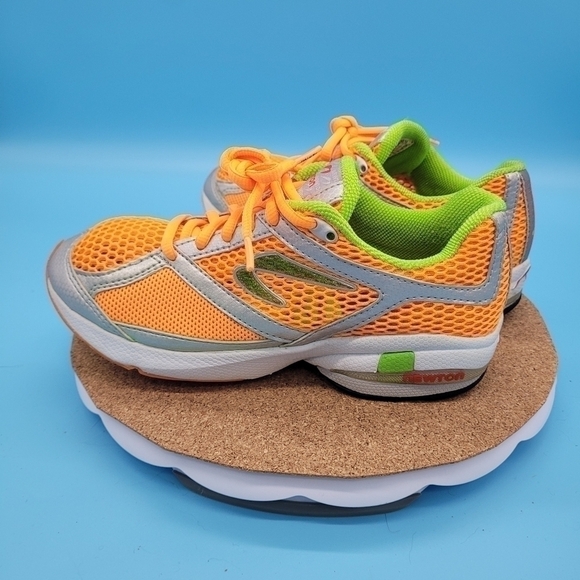 Newton Shoe Women's 6.5 Terra Momentum Running Orange Lime Sneakers - Picture 2 of 8
